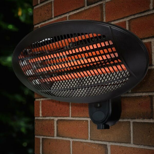 Quartz Electric Patio Heater Black